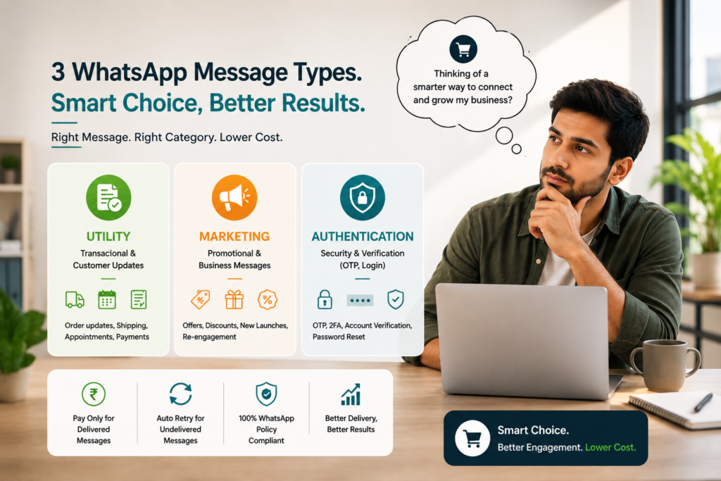 WhatsApp Utility vs Marketing vs Authentication