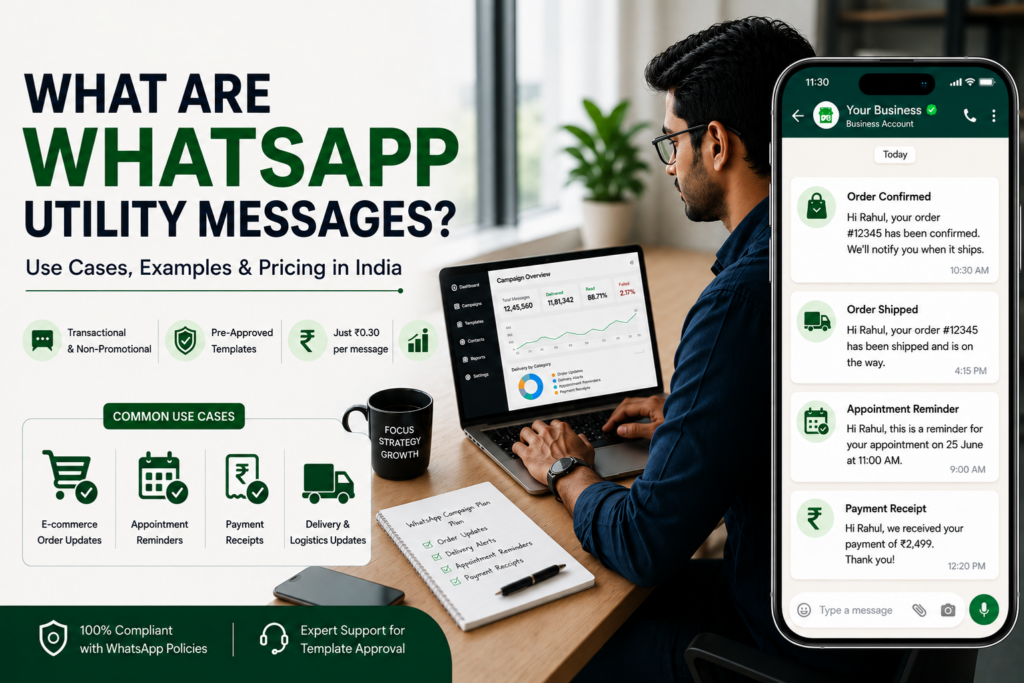 What are WhatsApp utility messages? Use cases & examples